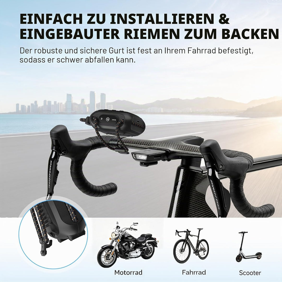 TAZATA Robuster Outdoor-Lautsprecher, IPX7 wasserdicht, schwimmender Bluetooth-Lautsprecher mit 11 S