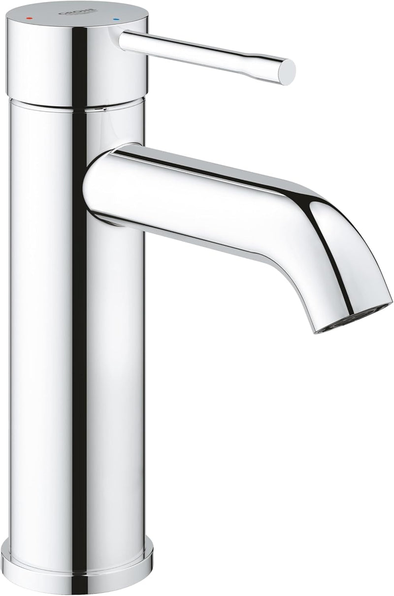 GROHE Essence - Einhand-Waschtischarmatur (wassersparend, Einlochmontage, langlebige Oberfläche), ch