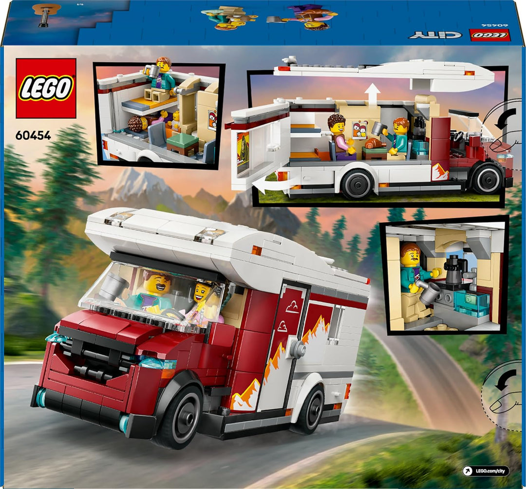 LEGO City Abenteuer-Wohnmobil - Wohnwagen Spielzeug für Jungen und Mädchen ab 6 Jahren - Inkl. 3 Min