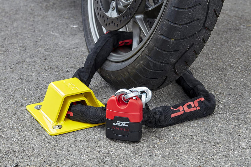 JDC Motorrad Bodenanker stark belastbarer gehärteter Stahl - Sphere PRO - Gelb Gelb Sphere Pro, Gelb