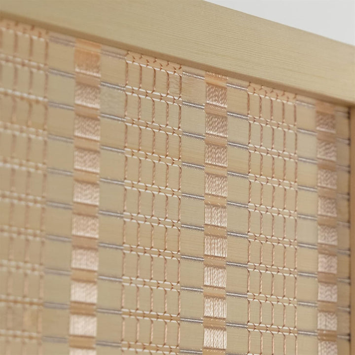 DESIGN DELIGHTS RAUMTEILER Bastia | 170x120 cm, Bambus, Holz, gewebter Faden | Paravent, Trennwand,