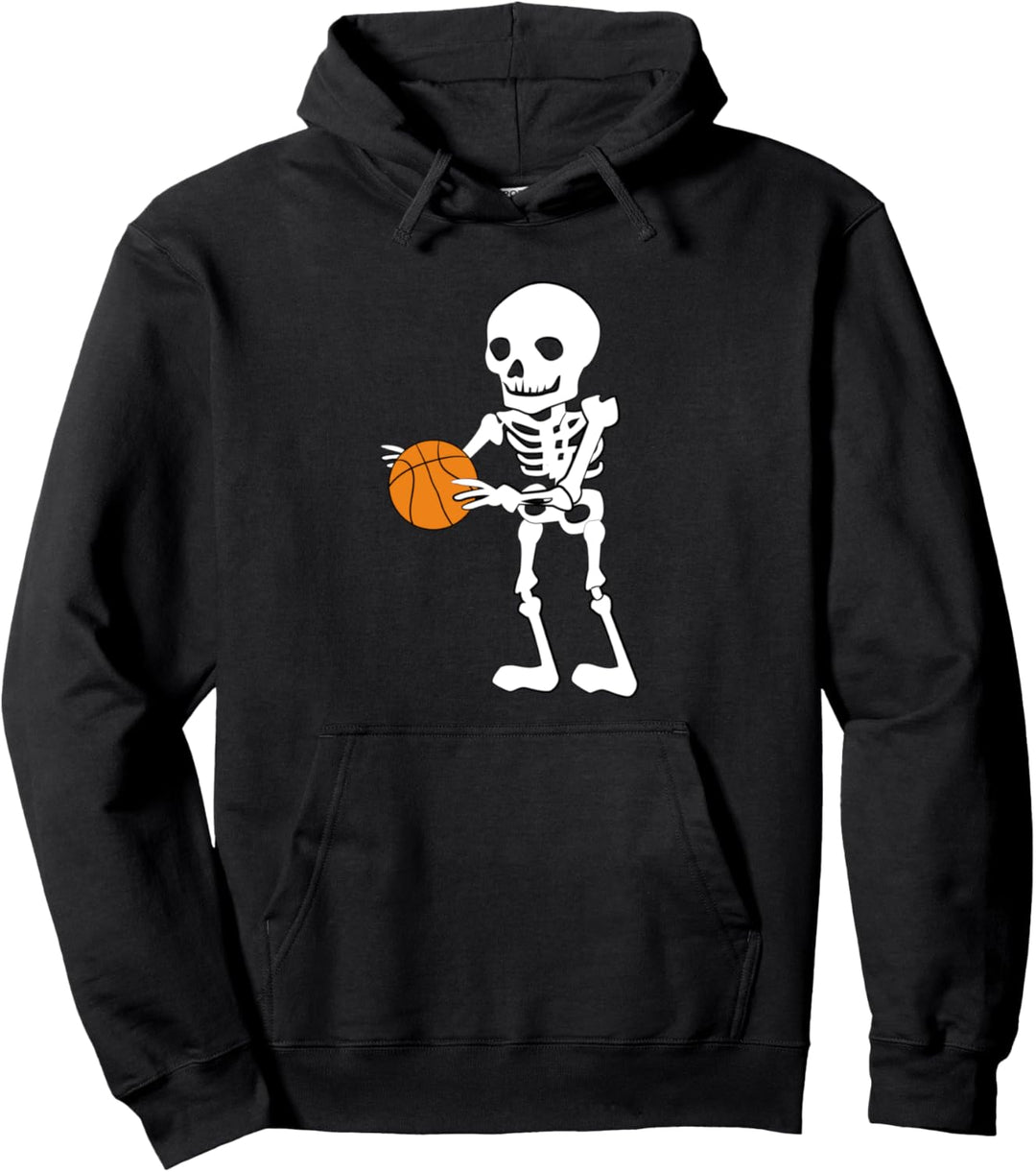 Basketball Kinder Skelet I Halloween | Sport Pullover Hoodie