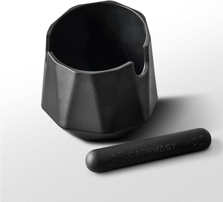 CAFEMASY Abklopfbehälter für Siebträgermaschine Barista Kaffee Zubehör Einzigartiges Design Rautenfö