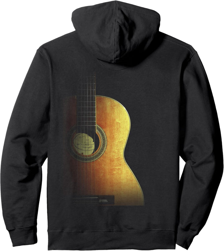 Gold-braune Akustikgitarre Cooles Design für Gitarre Spieler Pullover Hoodie