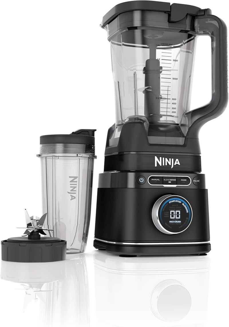 Ninja 2-in-1 Detect Power Mixer Pro & Single Serve, 1200W Mixer mit Krug, & 2x Single Serve Tassen,