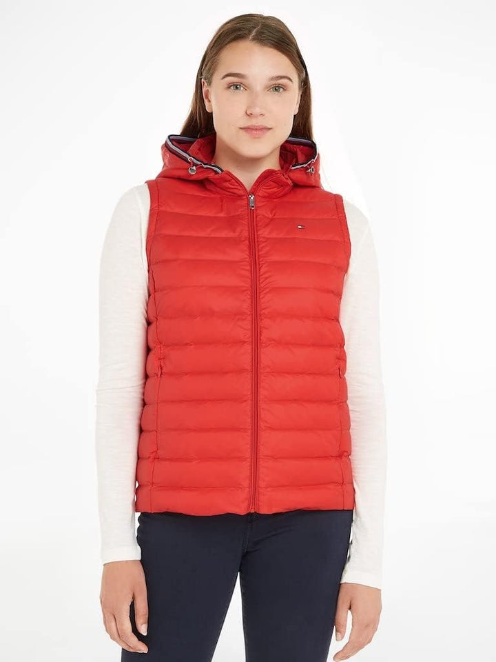 Tommy Hilfiger Damen Weste Steppweste S Fireworks, S Fireworks