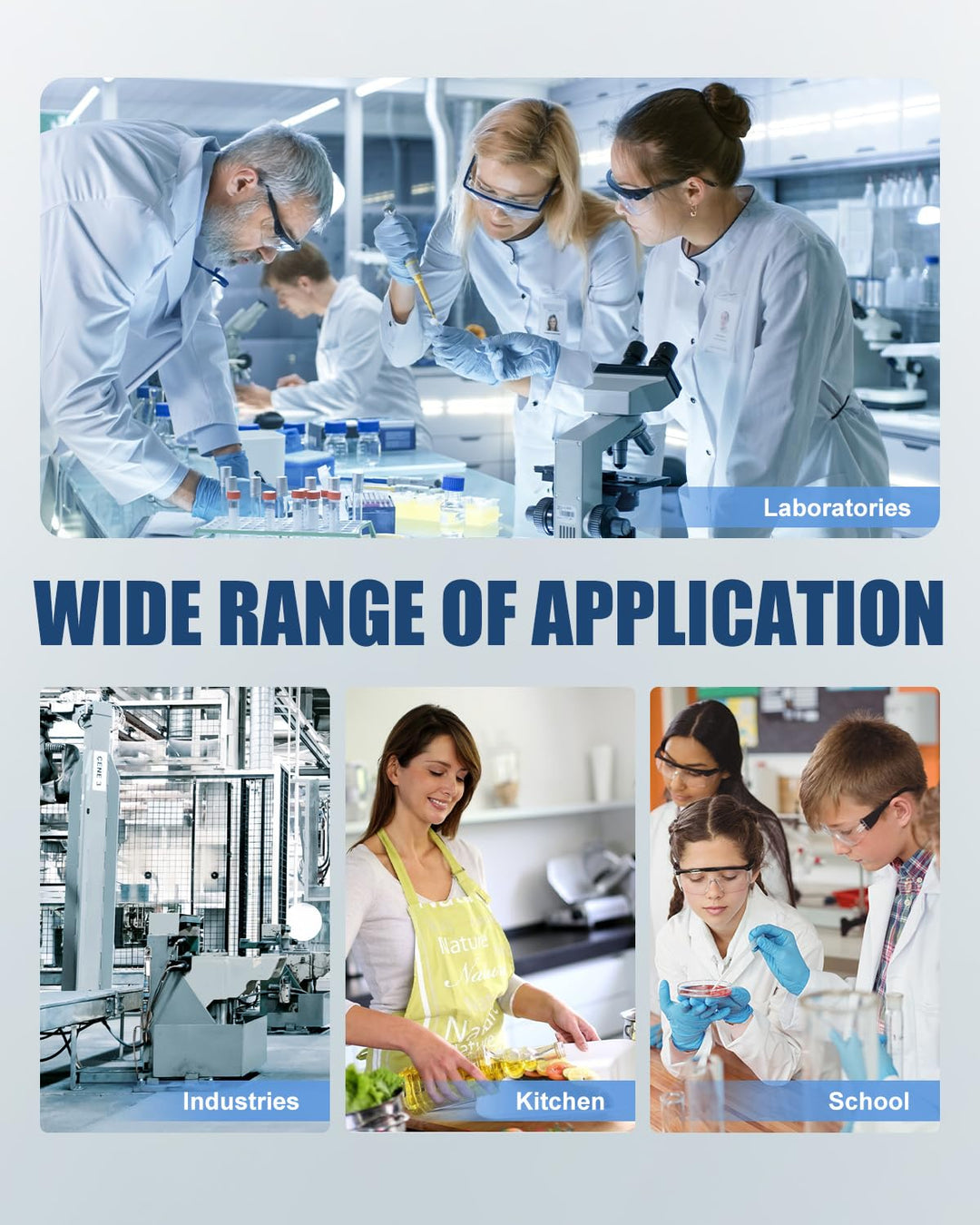 GOYOJO Labor-Feinwaage 5000g x 0,01g, Hochpräzise Labor-Analysewaage, Elektronische Präzisionswaage,