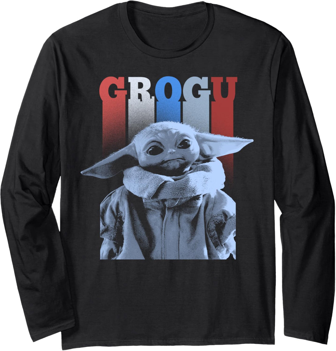 Star Wars: The Mandalorian Fourth Of July Grogu USA Patriot Langarmshirt