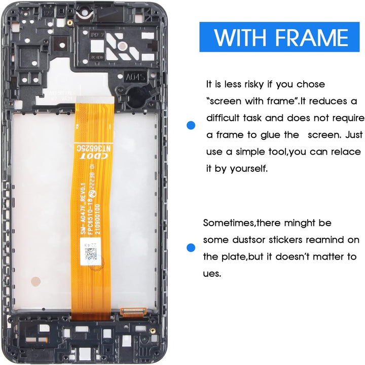 LCD-Bildschirm Ersatz für Samsung Galaxy A04S 2022 SM-A047 SM-A047F LCD-Display Touchscreen Digitize