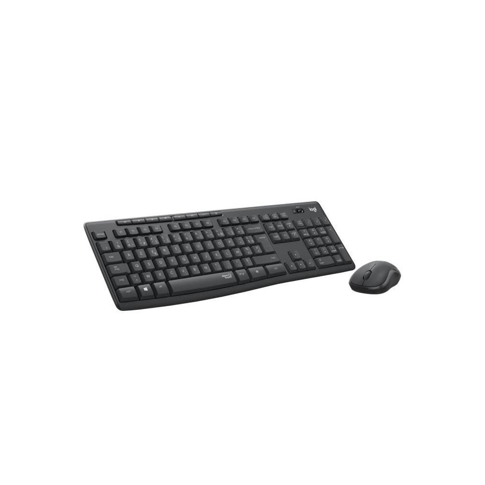 Logitech MK295 kabelloses Tastatur-Maus-Set mit SilentTouch-Technologie, Shortcut-Tasten, optischer