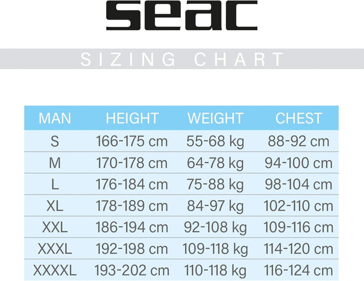 Seac Men's Look Man Neoprenshorty zum Schnorcheln, S