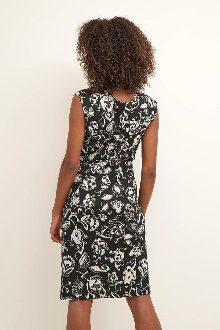 Kaffe Damen Kairma India Lässiges Kleid M Schwarz/Windsurfer/Grau, M Schwarz/Windsurfer/Grau