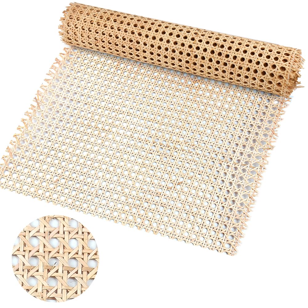 Rattan-Gurtband 40 x 100cm Cane Webbing Rattan Roll Natürliche Rattan Geweberolle Gewebtes Offenes R