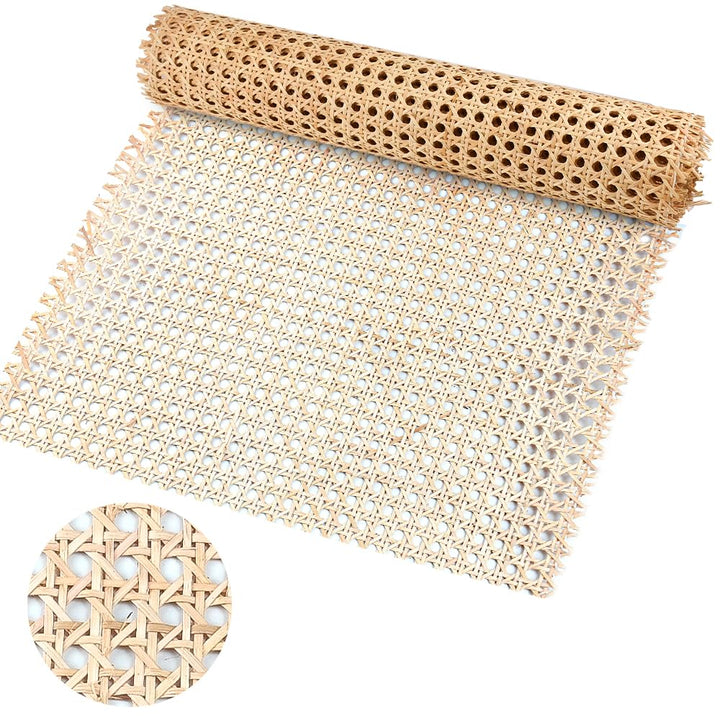 Rattan-Gurtband 40 x 100cm Cane Webbing Rattan Roll Natürliche Rattan Geweberolle Gewebtes Offenes R