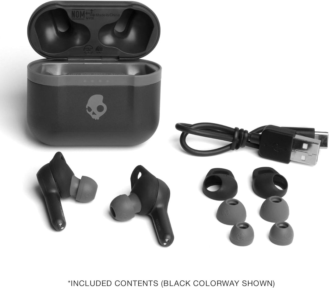Skullcandy Indy Evo In-Ear Bluetooth Kopfhörer mit Mikrofon, True Wireless, schweiss-, wasser- und s