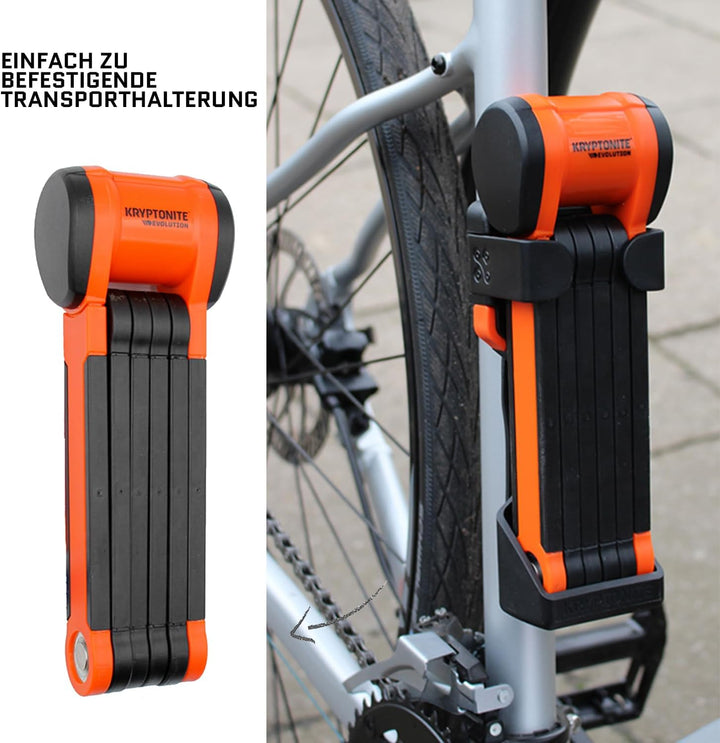 Kryptonite Evolution 790 Faltschloss - 90 cm, Sicherheitsgrad 7/10, Kompaktes sicheres Fahrradschlos