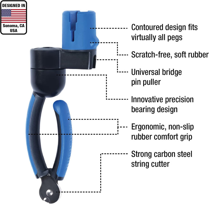 MusicNomad GRIP ONE (MN223) - All in ONE String Winder, Cutter, Puller