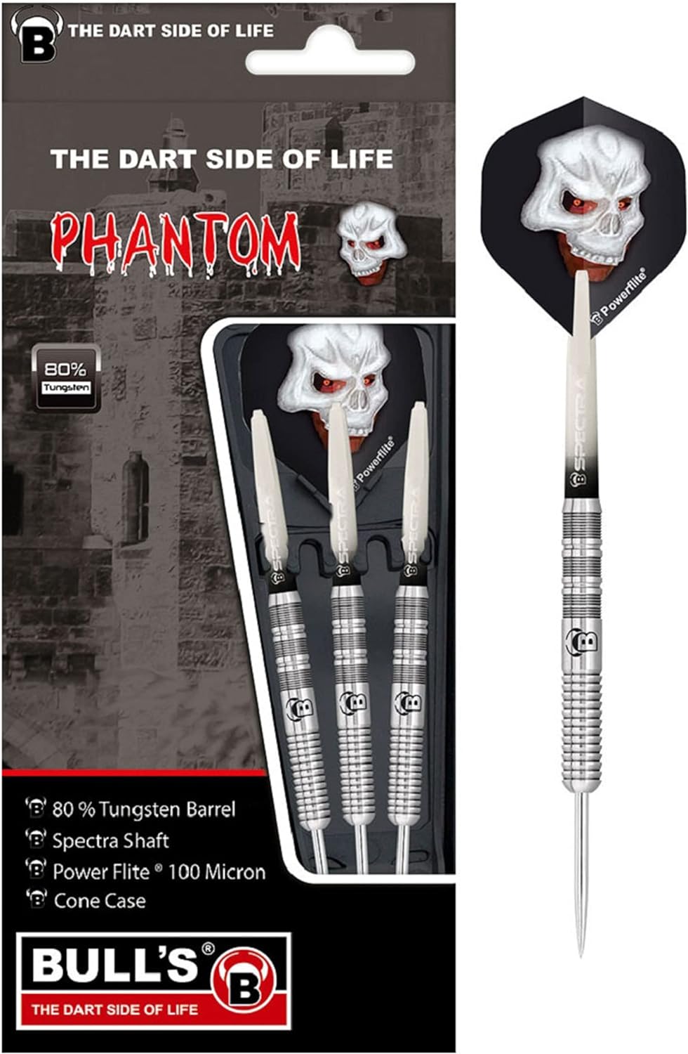 Phantom Steel Dart, aus hervorragendem 80 % Tungsten (Wolfram). 5 Barrelvarianten mit unterschiedlic