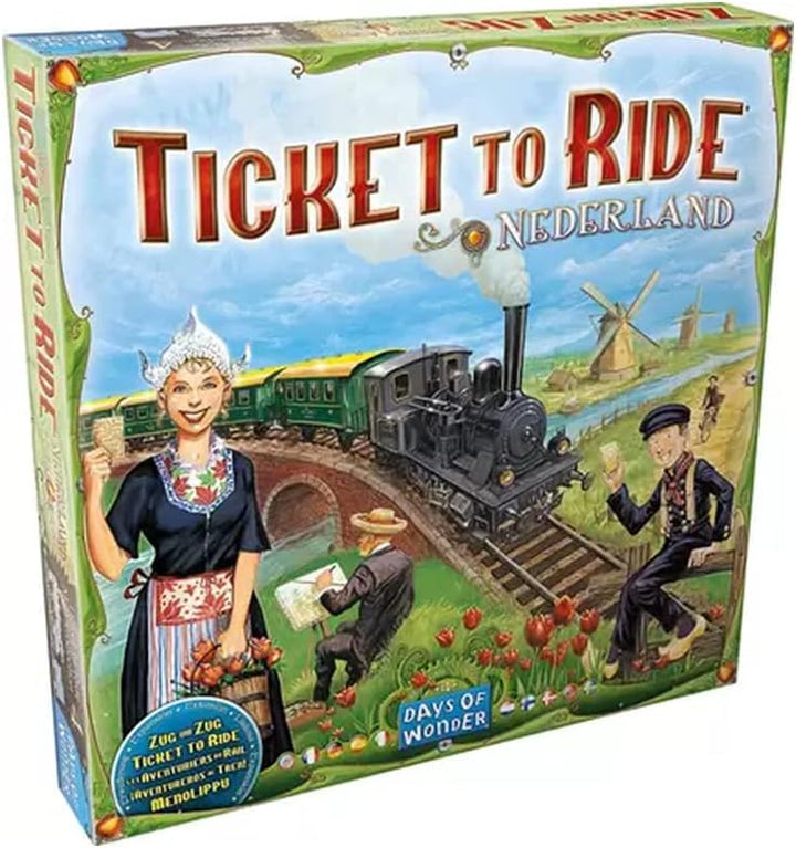 Days of Wonder | Zug um Zug – Niederlande | Map-Erweiterung | Familienspiel | Brettspiel | 2-5 Spiel