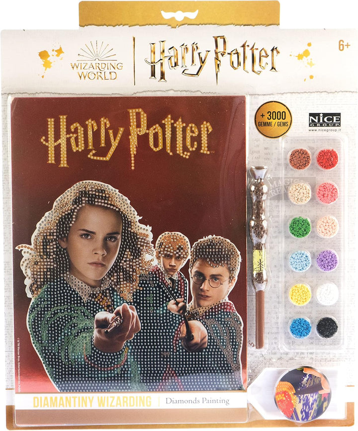 DIAMANTINY Harry Potter – Zauberstiftung Magic Trio – Mosaik-Set – Aktivitäten Crystal Art Diamond P