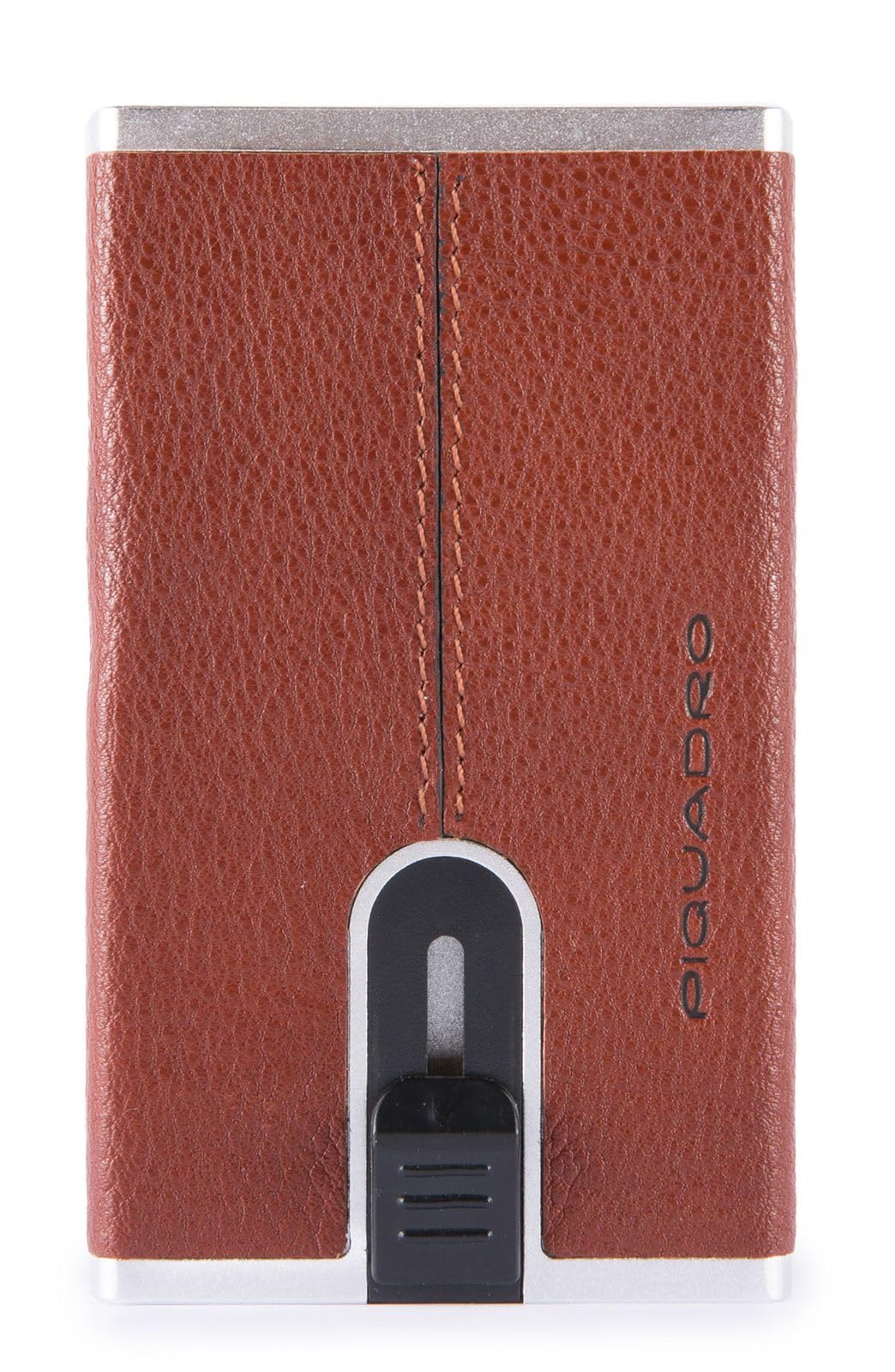 Piquadro Black Square - Kreditkartenetui 5cc 10 cm Brown, Brown