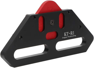 KT-R1 Fräsertisch Eckvorrichtung Radius-Schablonensätze Holzbearbeitungsbogen-Positionierungsschablo
