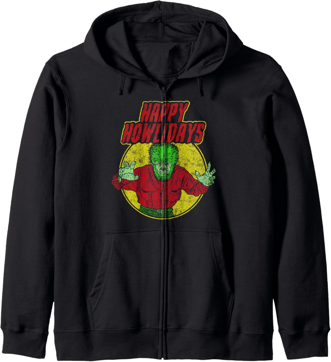 Universal Monsters Werewolf Happy Holidays Kapuzenjacke