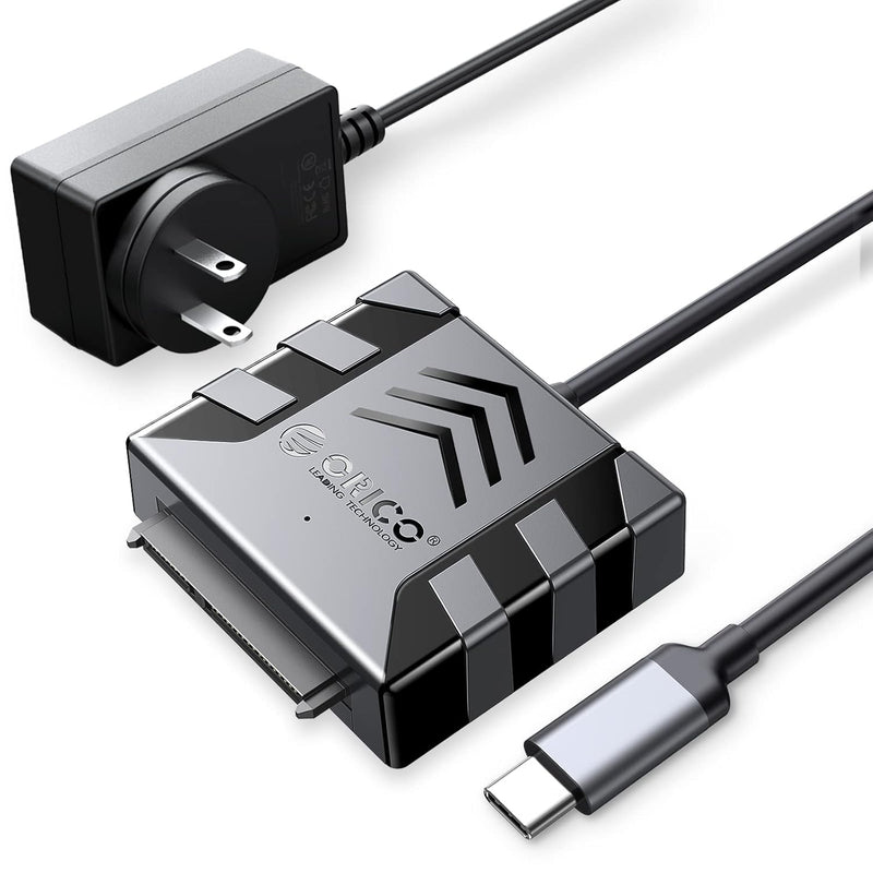 ORICO SATA Kabel Adapter,USB C zu SATA III Kabel für 3,5 Zoll HDD/SSD Festplatten,Unterstützt UASP,m