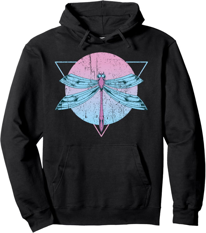 90er Vaporwave Aesthetics Insekt Synthwave Libelle Pullover Hoodie