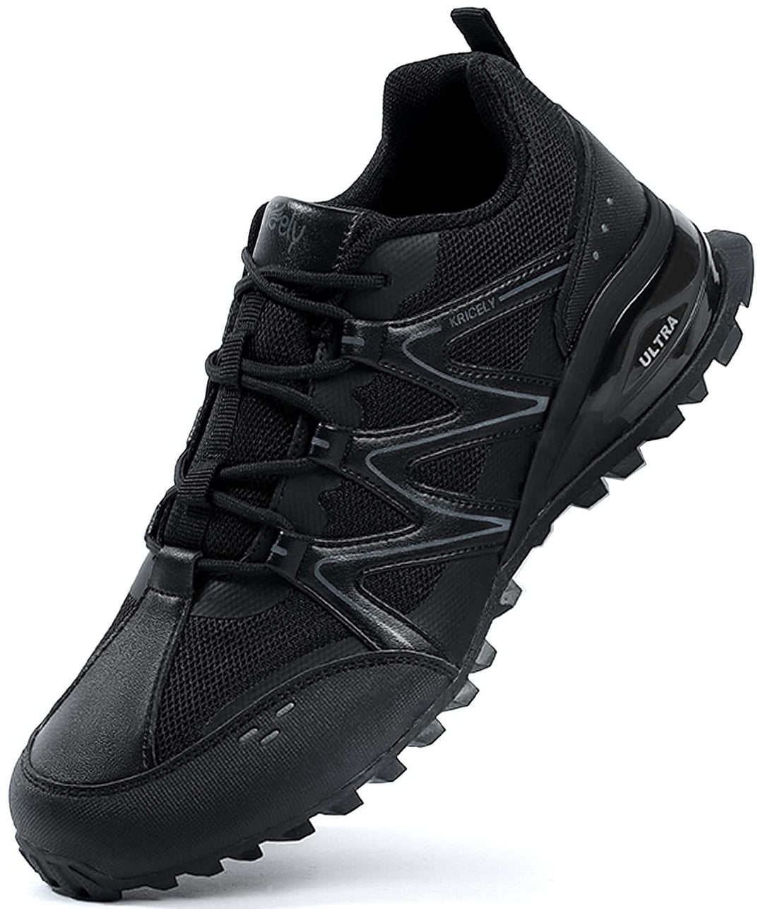 Kricely Traillaufschuhe Herren Laufschuhe Strassenlaufschuhe Sneaker Leicht Wanderschuhe Fitnessschu