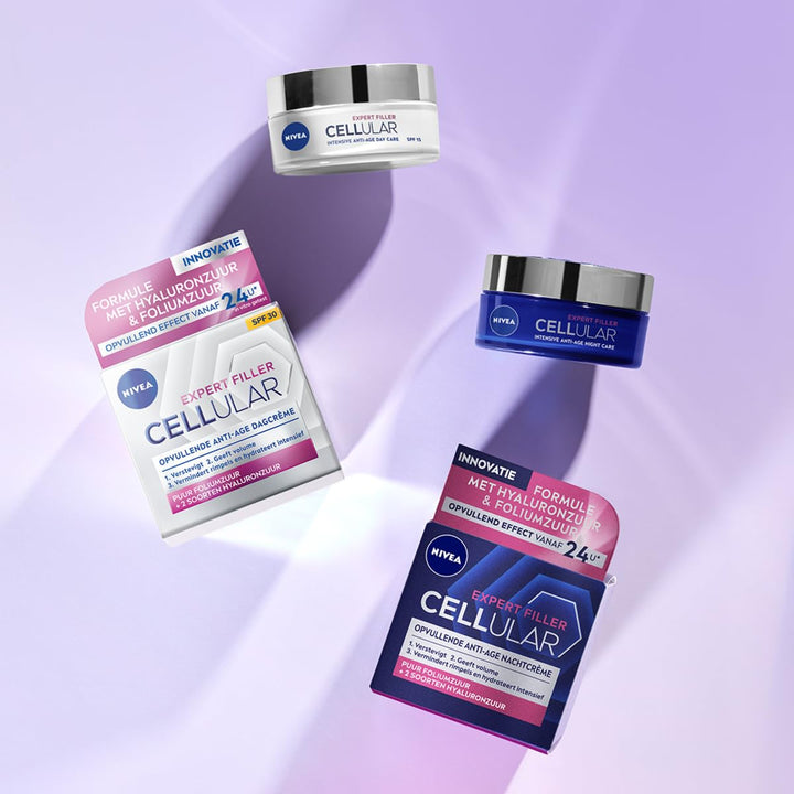 NIVEA 2er Pack - Cellular Filler Tages- und Nachtcreme, 2 x 50 ml