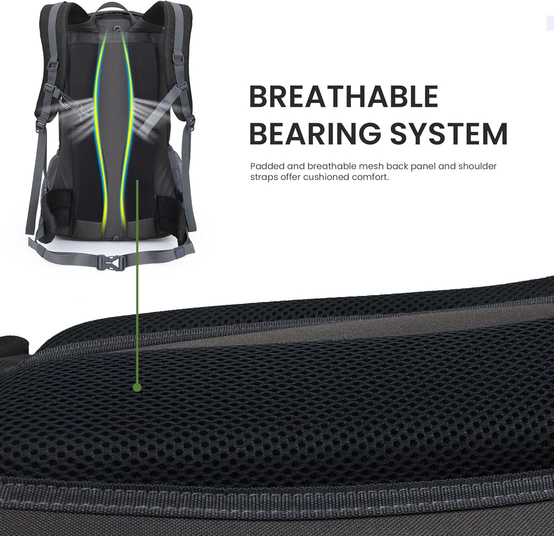 MOUNTAINTOP 40L Wanderrucksack Herren Damen Trekkingrucksack Backpacker Reiserucksack Outdoor Campin