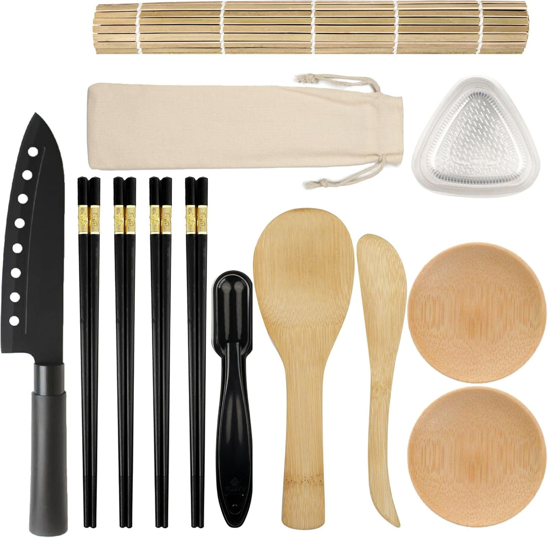 Sushi set zum selber machen. Professionelles Sushi maker set mit 15 Teilen. Sushi-Set bestehend aus