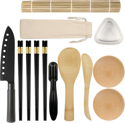 Sushi set zum selber machen. Professionelles Sushi maker set mit 15 Teilen. Sushi-Set bestehend aus