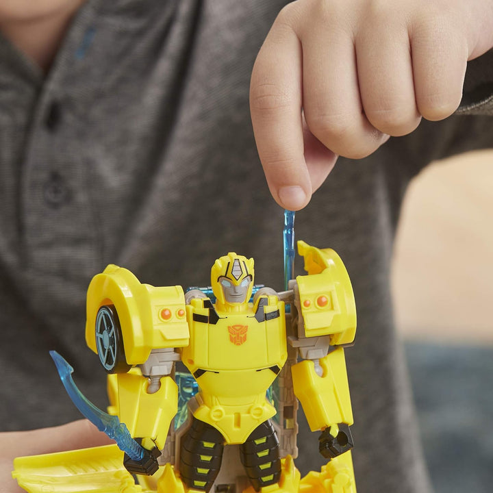 Transformers Cyberverse Ultra-Klasse Bumblebee Action-Figur, lässt Sich für mehr Power mit der Energ