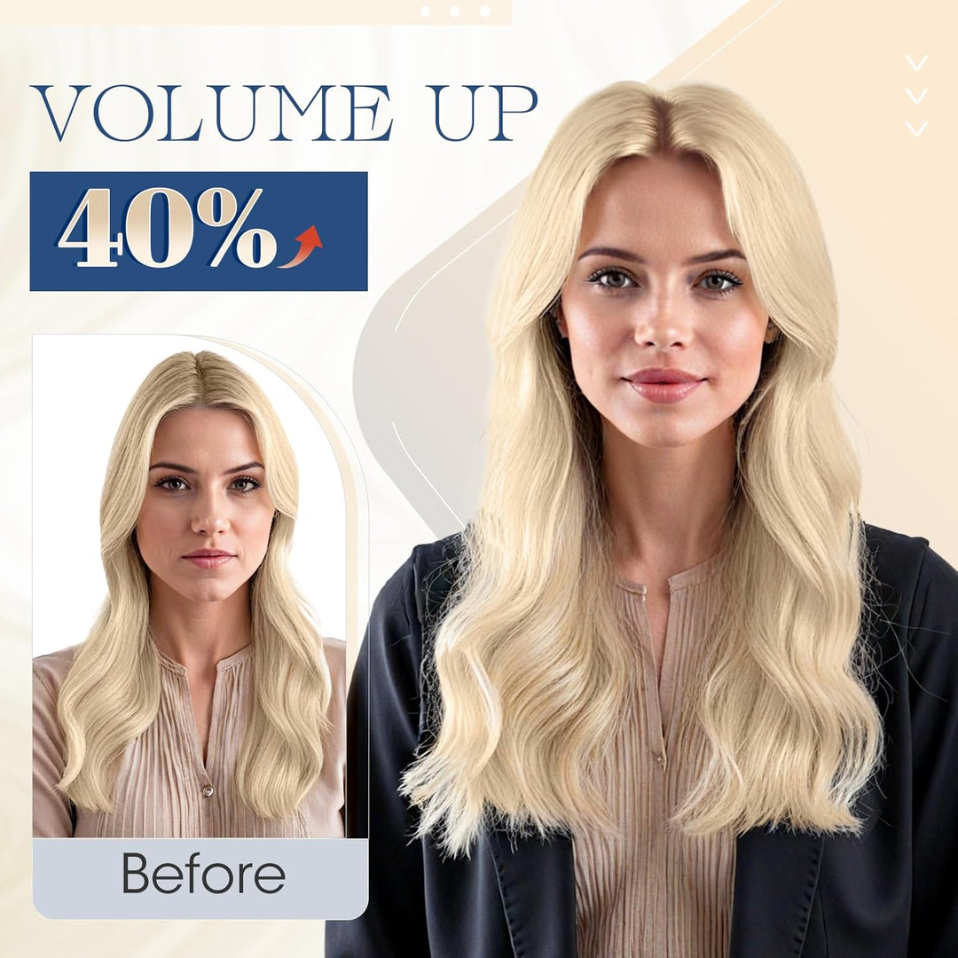 Elailite Extensions Echthaar Bonding 0.5g/s 60cm #60 Platinblond U Tip Hair Extensions Keratin 100 S
