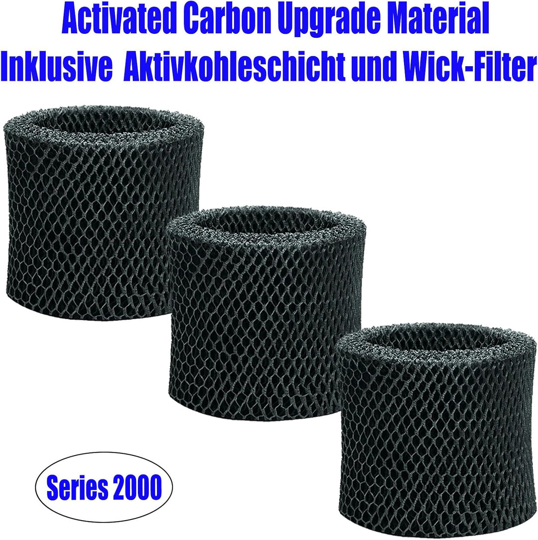 3er FY2402/30 Ersatzfilter für Philips Series 2000 Luftbefeuchter | Activated Carbon Upgrade Filter