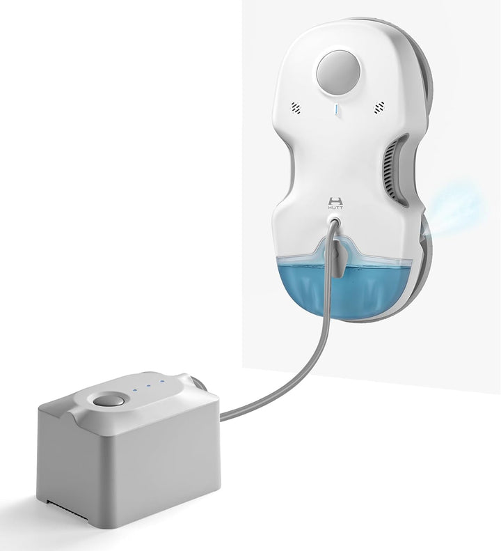 HUTT S7 Plus Fensterputzroboter mit Akku Abnehmbarer (90Min Reinigung) 5500Pa, 3D Schwebendes Doppel