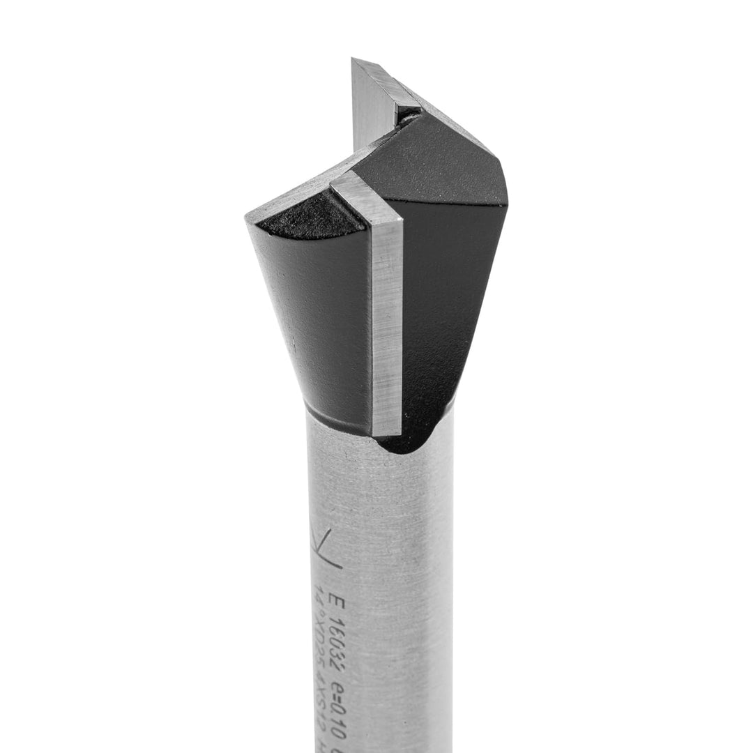 ENT 16032 Gratfräser HW, Schaft (S) 12 mm, Durchmesser (D) 25,4 mm, NL 22,2 mm, E 14°, SL 40 mm, ohn