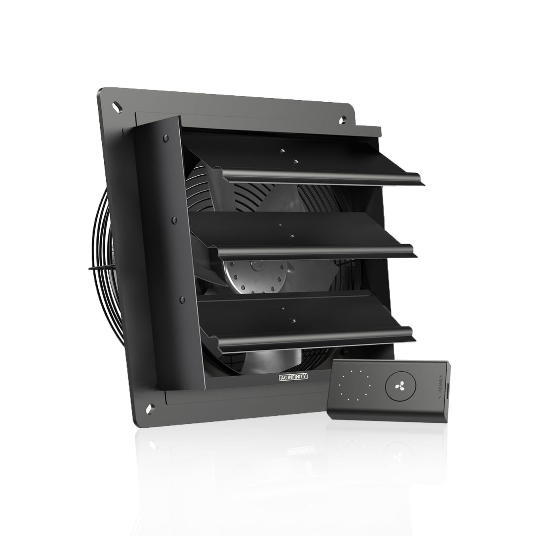 AC Infinity AIRLIFT S10, 250mm-Abluftventilator mit 10-stufigem Drehzahlregler, EC-Motor Wandmontage