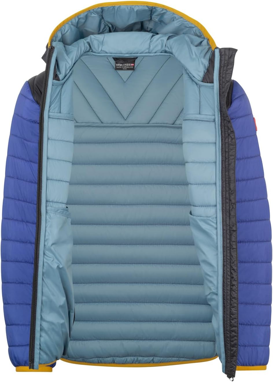 Trollkids Kids Eikefjord Jacket Glow Blue 92, Glow Blue 92