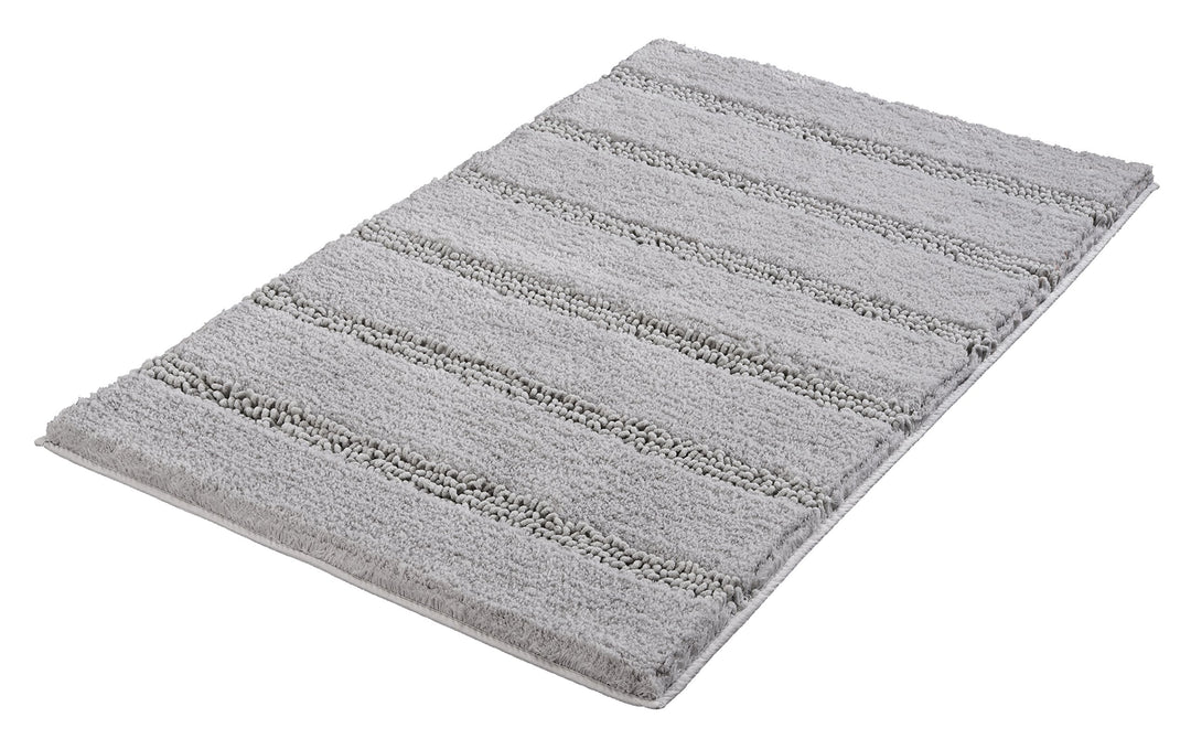 Kleine Wolke Badteppich Monrovia, Platin, 60 x 100 cm 60 x 100 x 2.5 cm Grau, 60 x 100 x 2.5 cm Grau