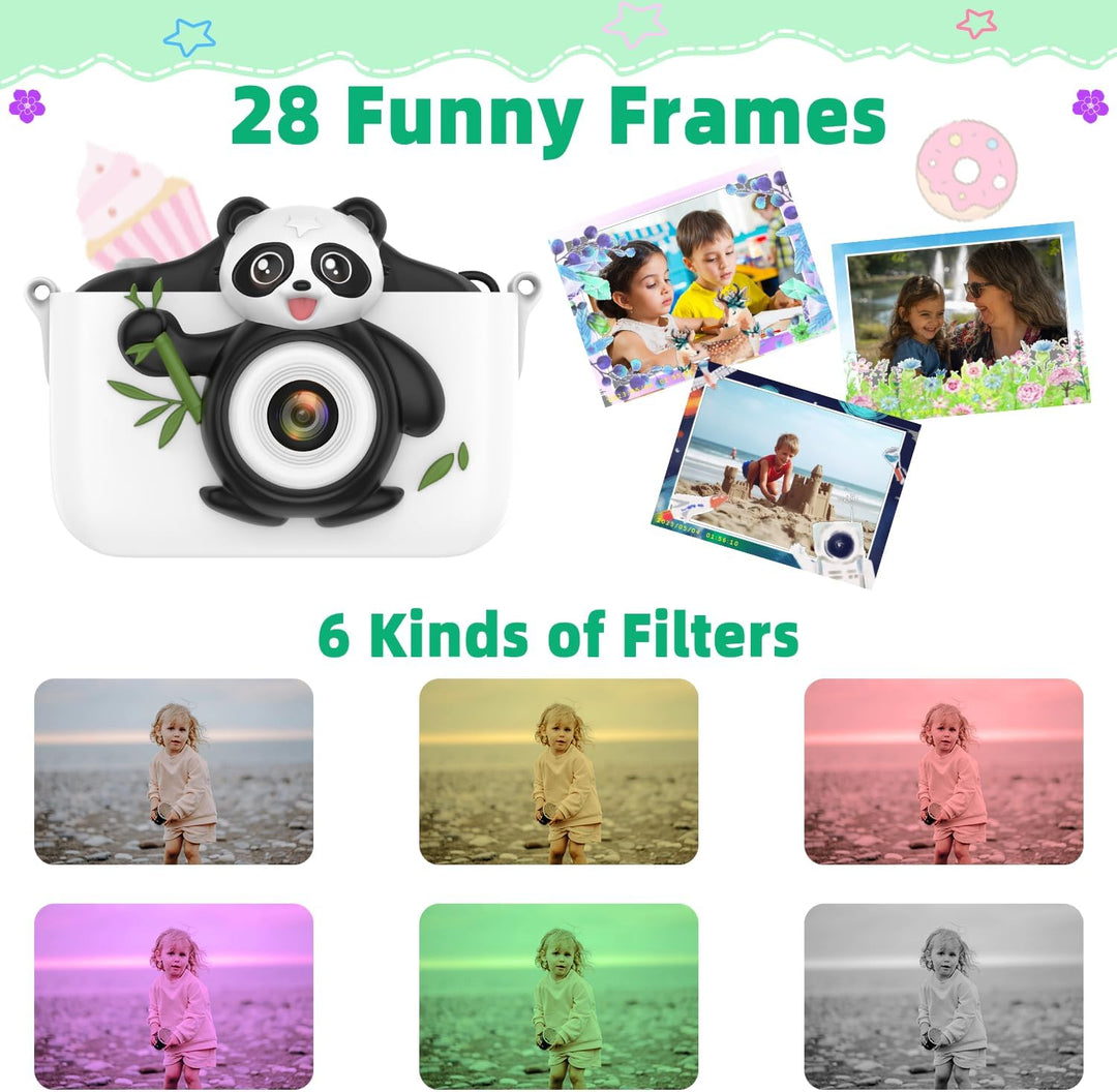 Adicop Kinderkamera Digitalkamera 1080P 2.0 Zoll Bildschirm Fotokamera Kinder Kamera Fotoapparat mit