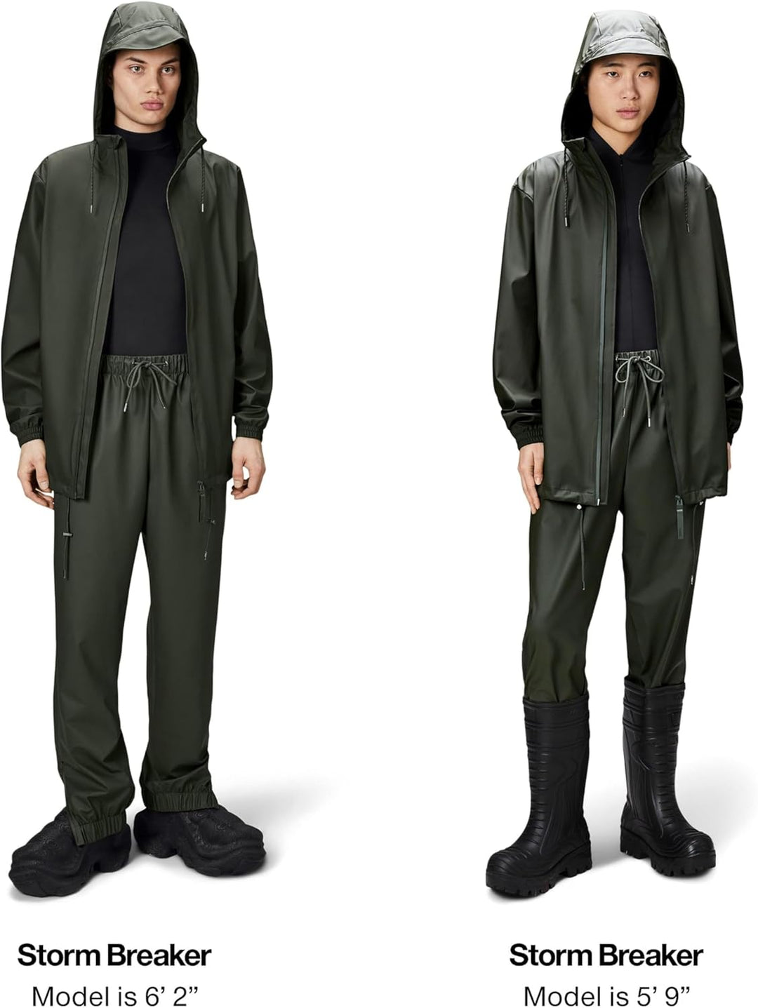 RAINS Unisex Stormbreaker Regenjacke, S Grün