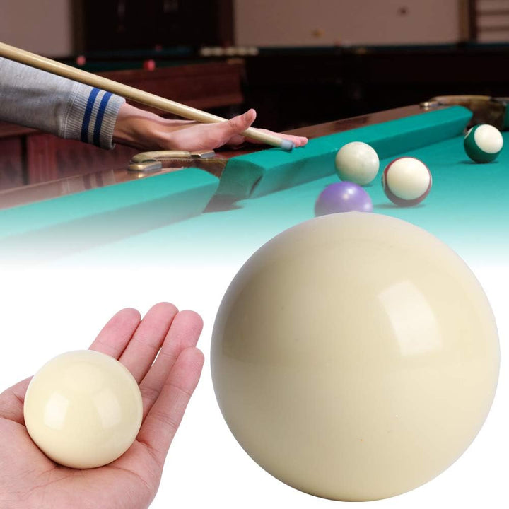 Alomejor Weisse Billardkugeln 2 Stück Standard Snooker Billardtisch Trainingsbälle Spielball 5.72CM