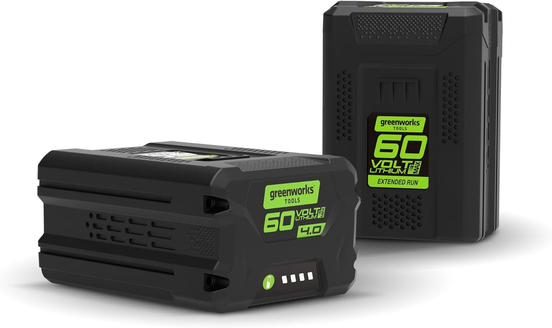 Greenworks 60V Akku G60B4 (Li-Ion 60V 4Ah wiederaufladbarer leistungsstarker Akku passend für alle G