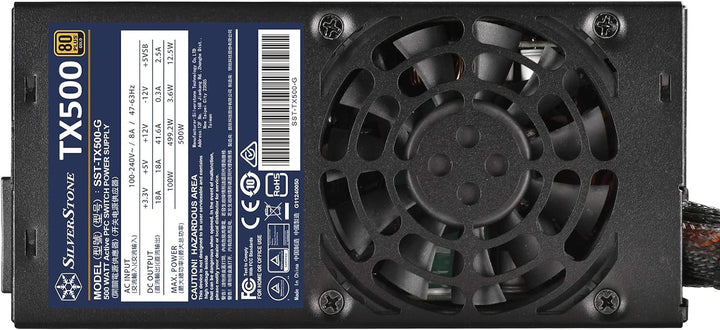 SilverStone Technology Silverstone SST-TX500-G - 80-Plus-Gold-TFX-Netzteil mit 500W