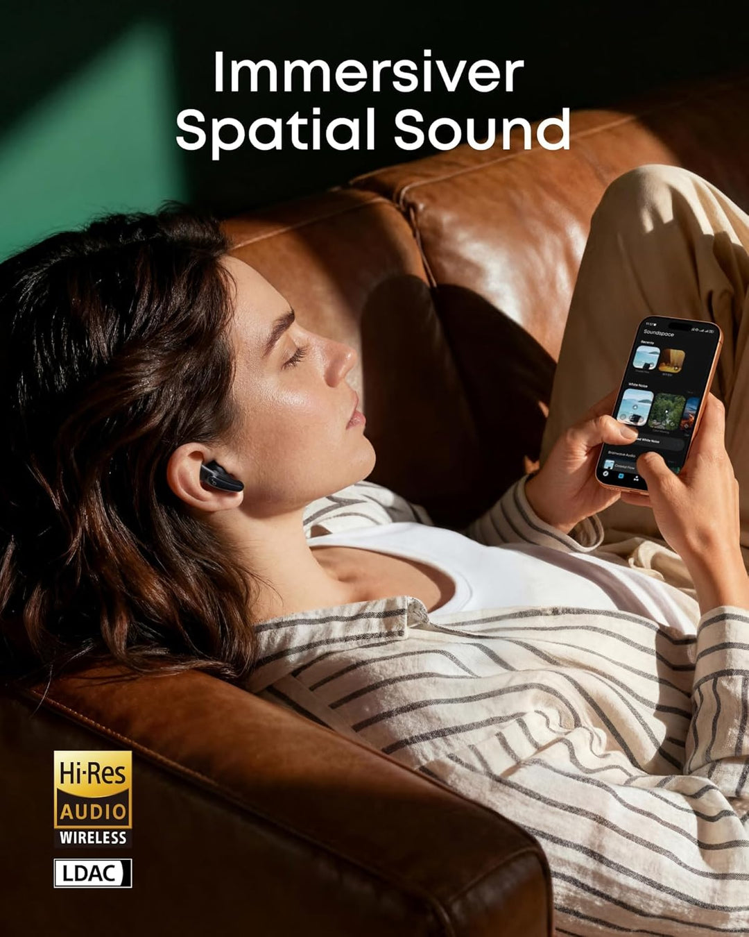 soundcore Liberty Buds by Anker, Semi-In-Ear-Design, Abnehmbare Ohrflügel, Adaptives Noise Cancellin