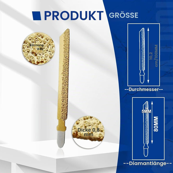 SHDIATOOL Diamant-Stichsägeblätter für Granit Marmor Fliesen Ziegel Kunststoff 5pcs 4 Zoll / 100mm H