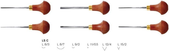 Pfeil Linol- und Holzschnittmesser L 11/0,5 mm – Schweizer Qualitätsmesser für feine Holz- & Linolsc